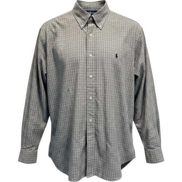 Ralph Lauren Other - Ralph Lauren Blake Mens XL Plaid Button Down Shirt 100% Cotton Long Sleeve